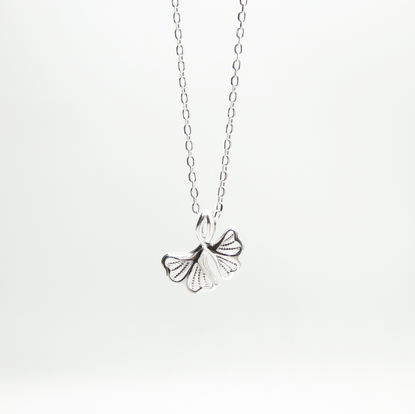 Ginkgo Leaf Necklace .925