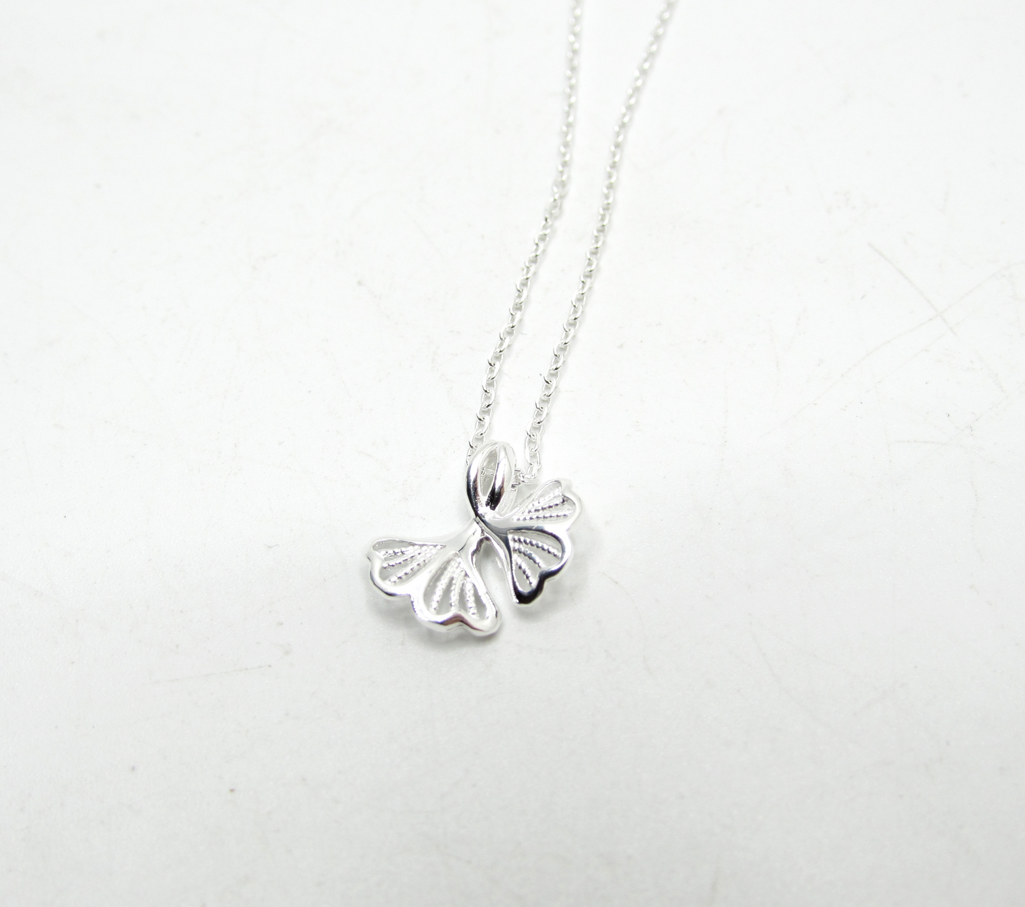 Ginkgo Leaf Necklace .925