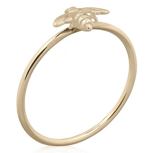 Simple Bee Ring 14K GP