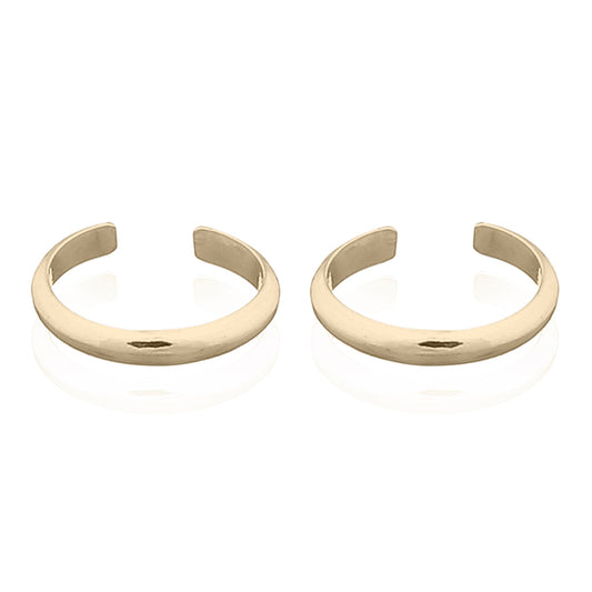 Rounded Gold Ear Cuff 14K GP