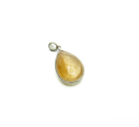 Golden Healer Teardrop Pendant .925