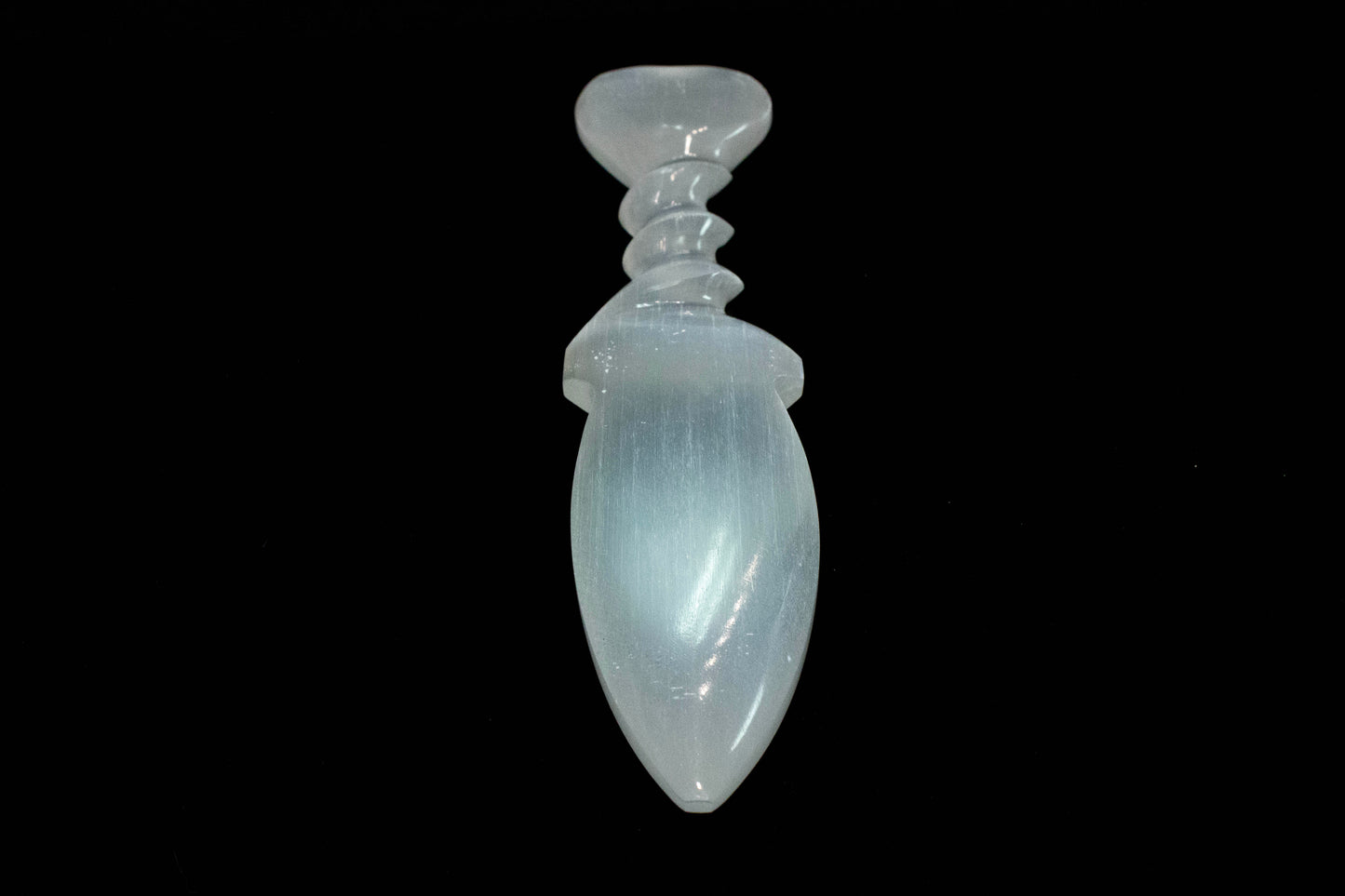Selenite Heart Dagger