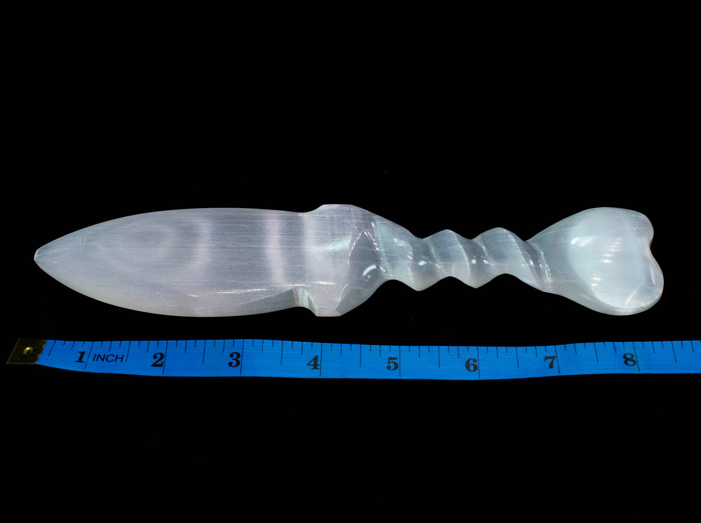Selenite Heart Dagger