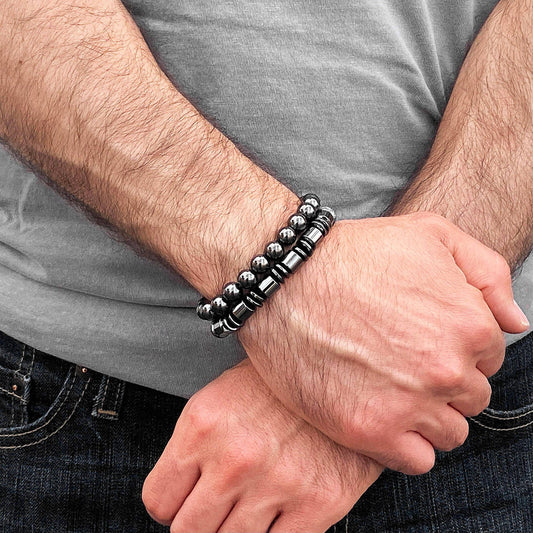 Hematite Stretch Bracelet 8mm