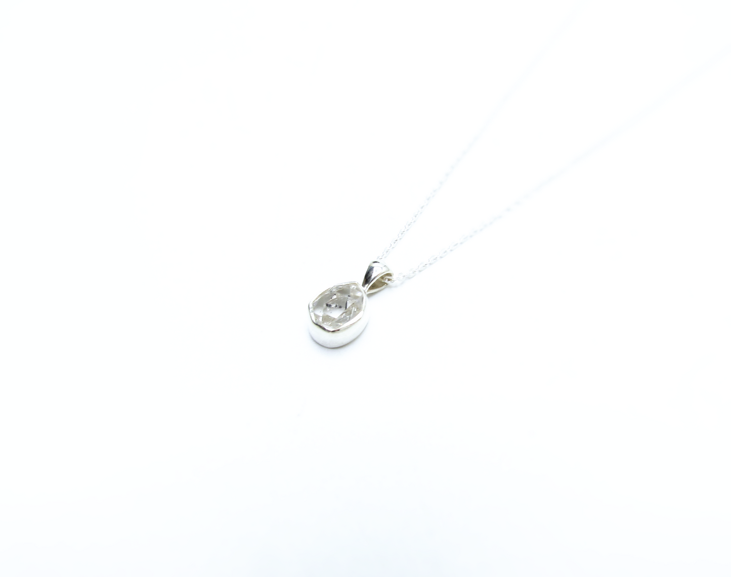 Herkimer Diamond Pendant – Sterling Silver .925
