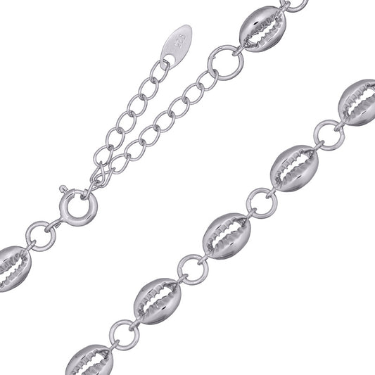 Cowrie Shell Choker Necklace .925