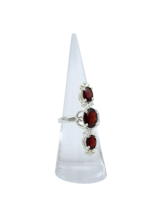 House of Garnet Ring | Sterling Silver