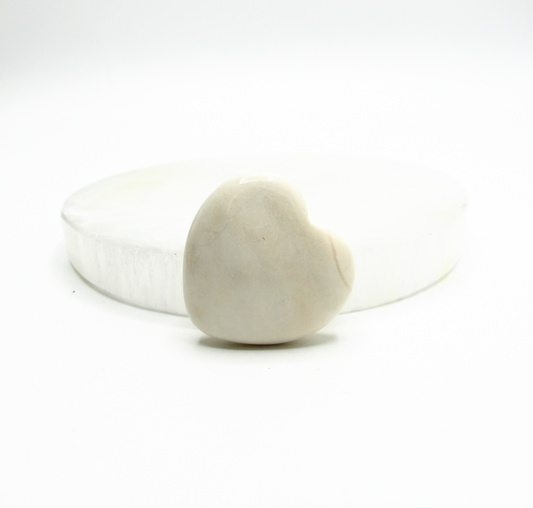 Ivory Jade Heart