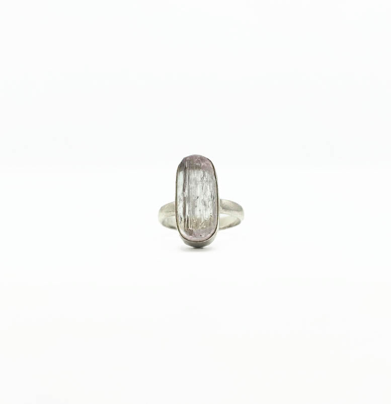 Raw Kunzite Ring .925