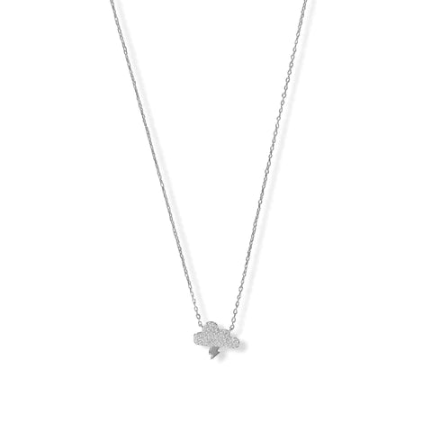 Cloud x Lightning Bold CZ Necklace .925