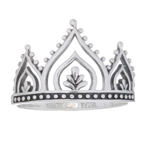 Mandala Crown Ring .925