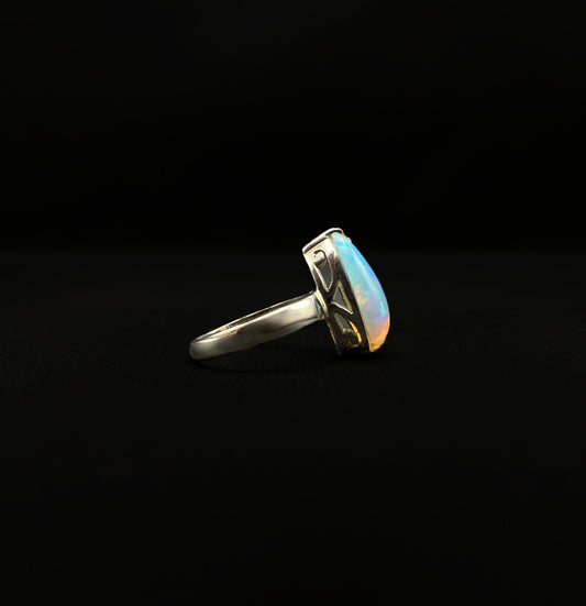 Ethiopian Opal Marquise Ring .925 - 6
