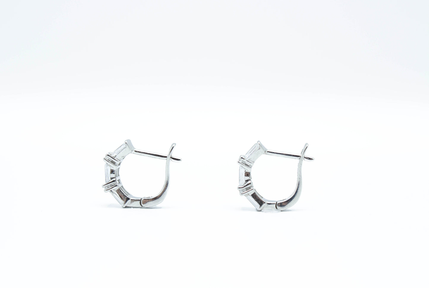 Mini CZ x Baguettes Hoop .925