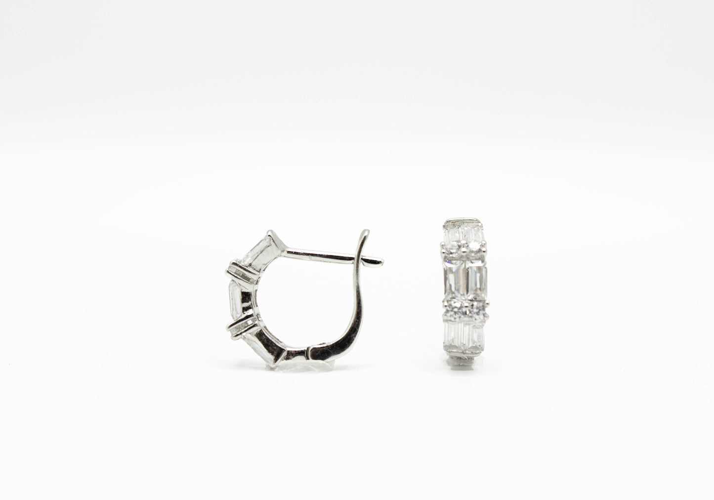 Mini CZ x Baguettes Hoop .925