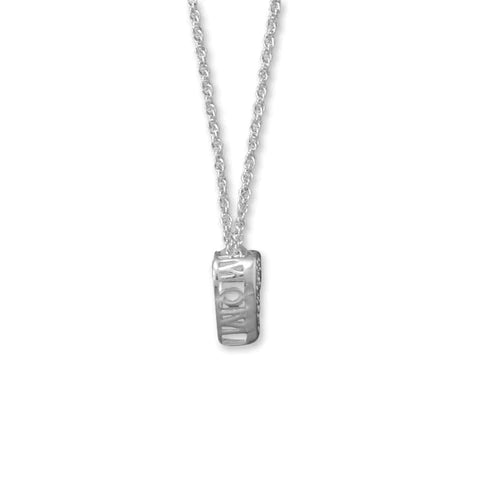 MOM Bling Heart Necklace .925