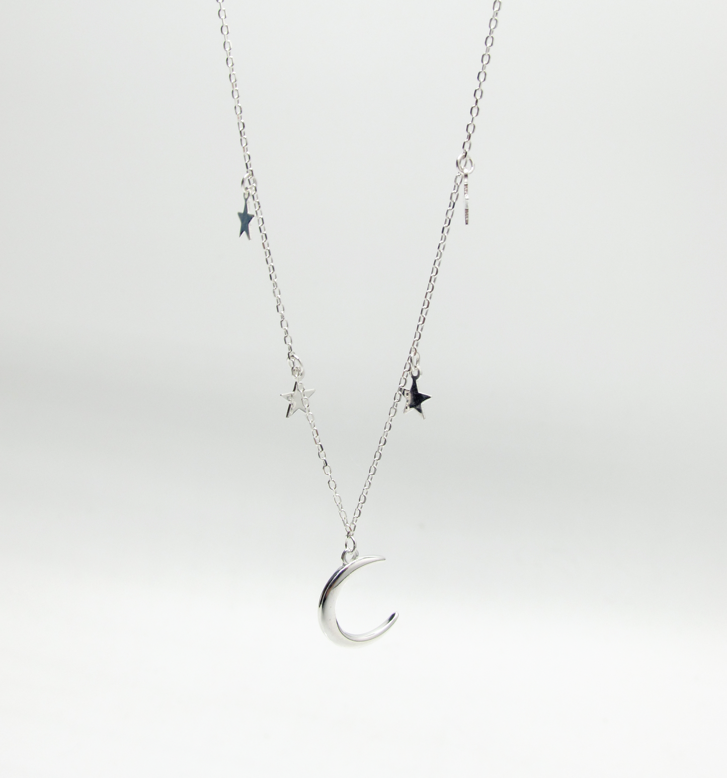 Moon & Star Necklace .925