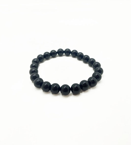 Obsidian Stretch Bracelet Large