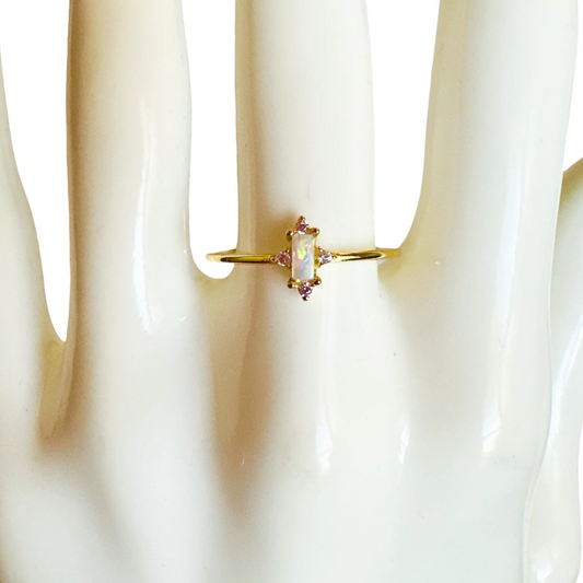 Opal Princess Ring 14K GP - 7