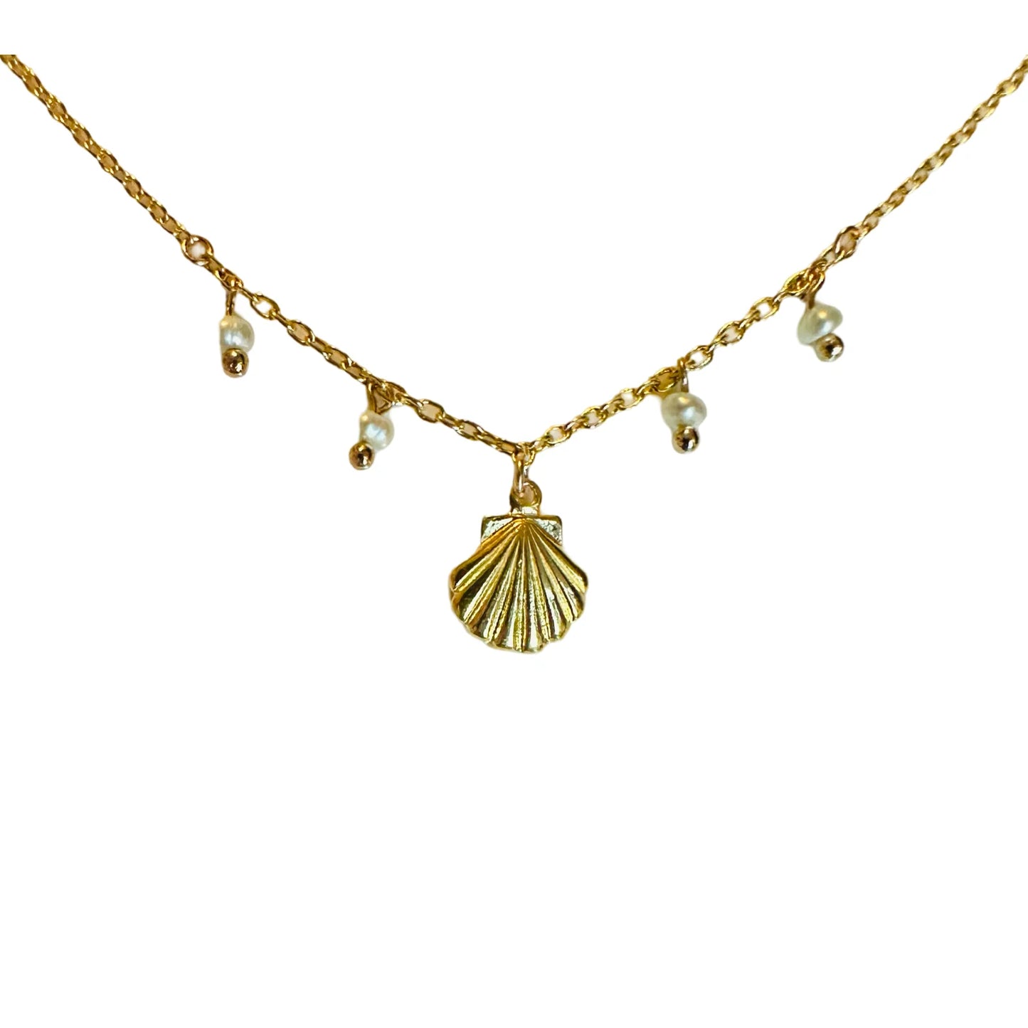 Gold Shell Pearls NK 14K GP