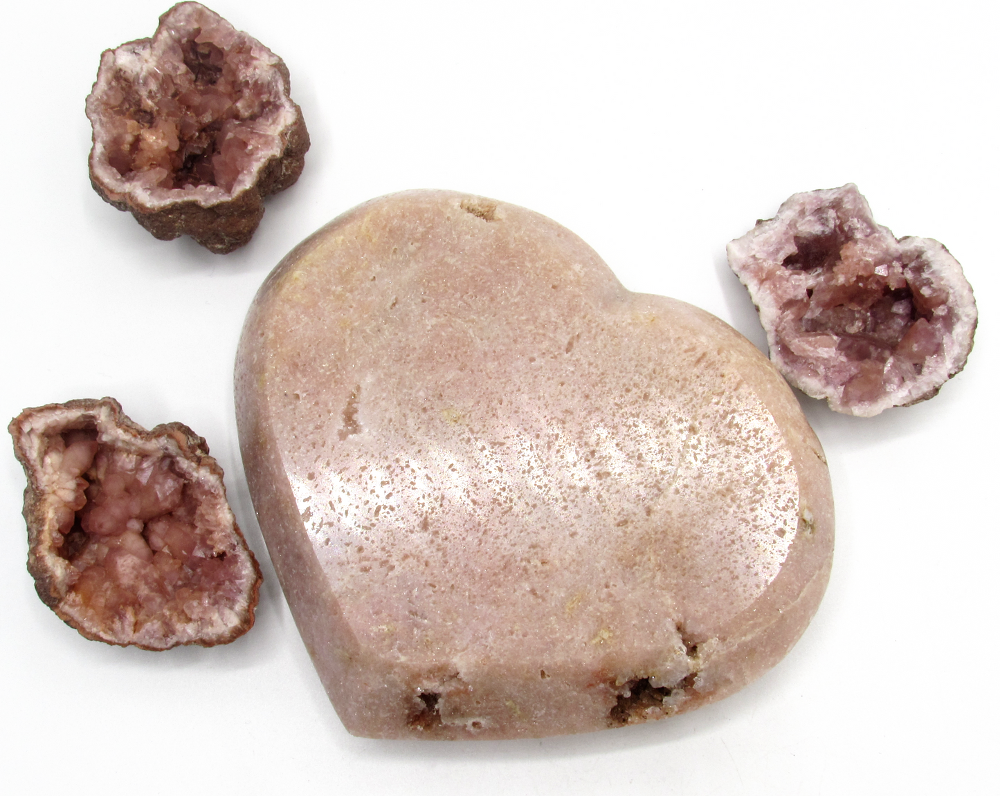 Pink Amethyst Heart