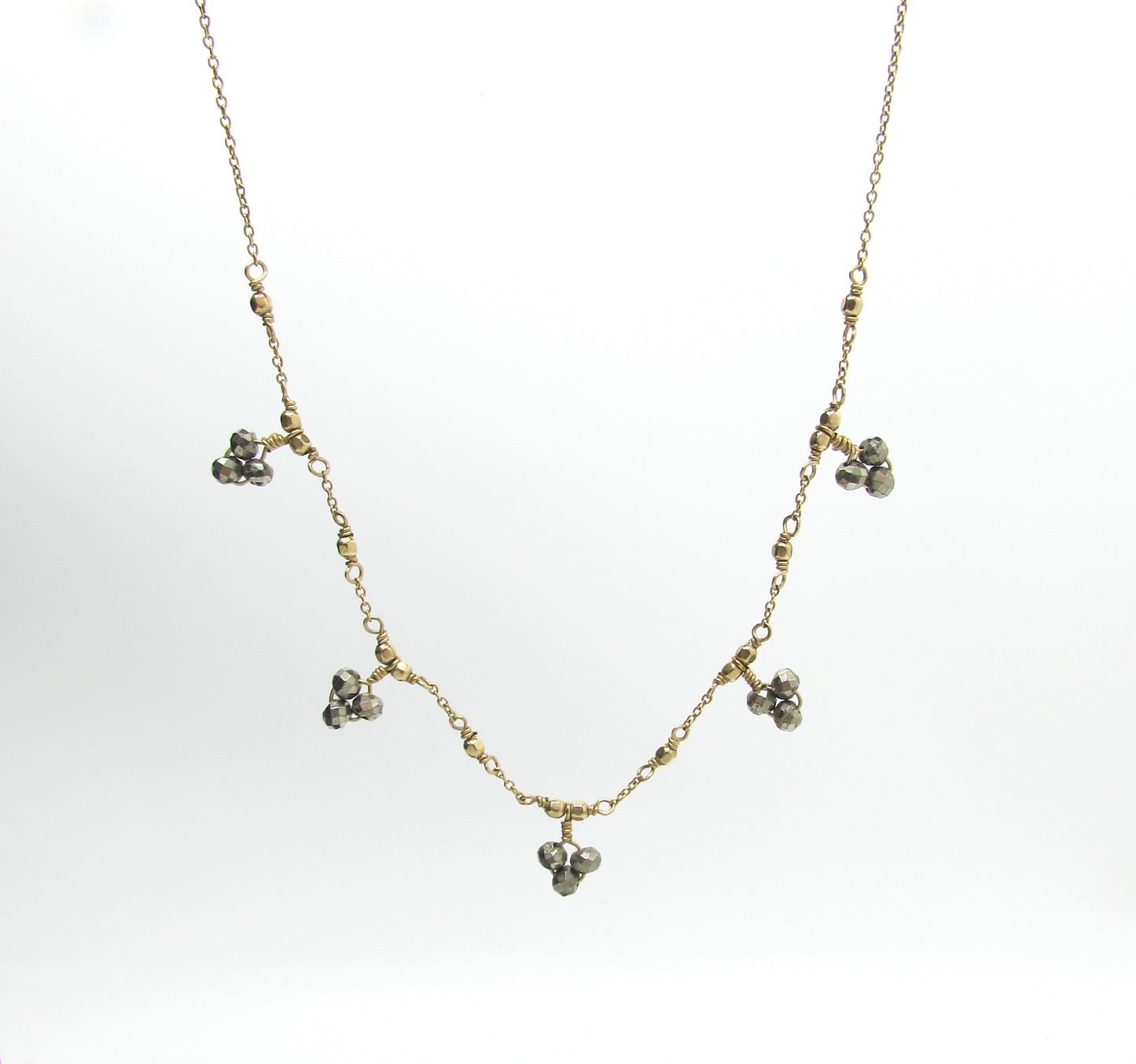 Pyrite Flowers NK 14K GF