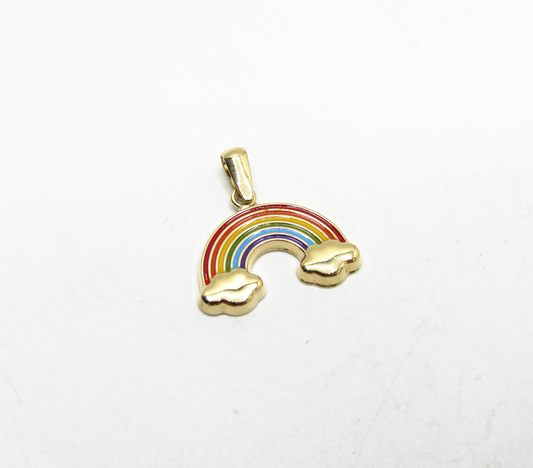 Rainbow Pendant 14K Gold