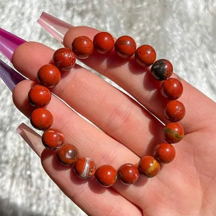 Red Jasper Stretch Bracelet