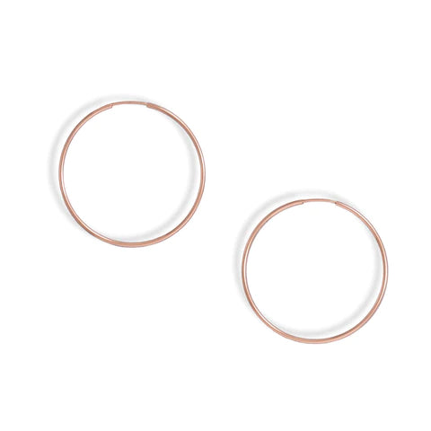 14K Rose Gold Fill Endless Hoop
