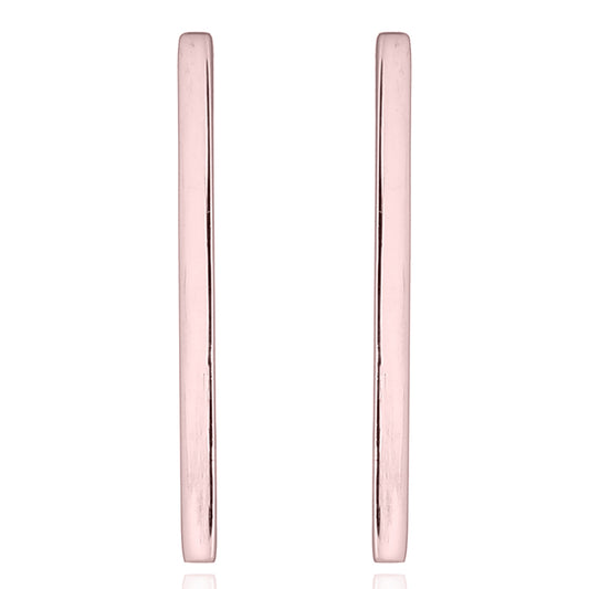 Simple Bar Studs Rose Gold