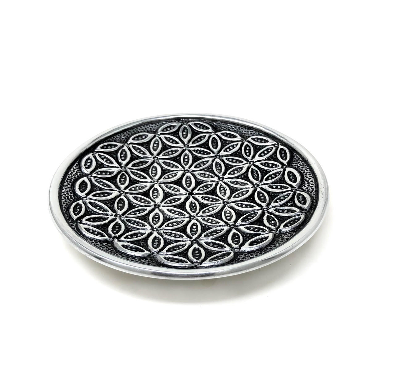 Flower of Life Round Incense Burner