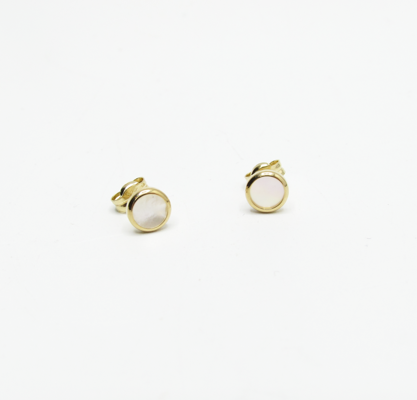 Round Pearl Studs 14K Gold