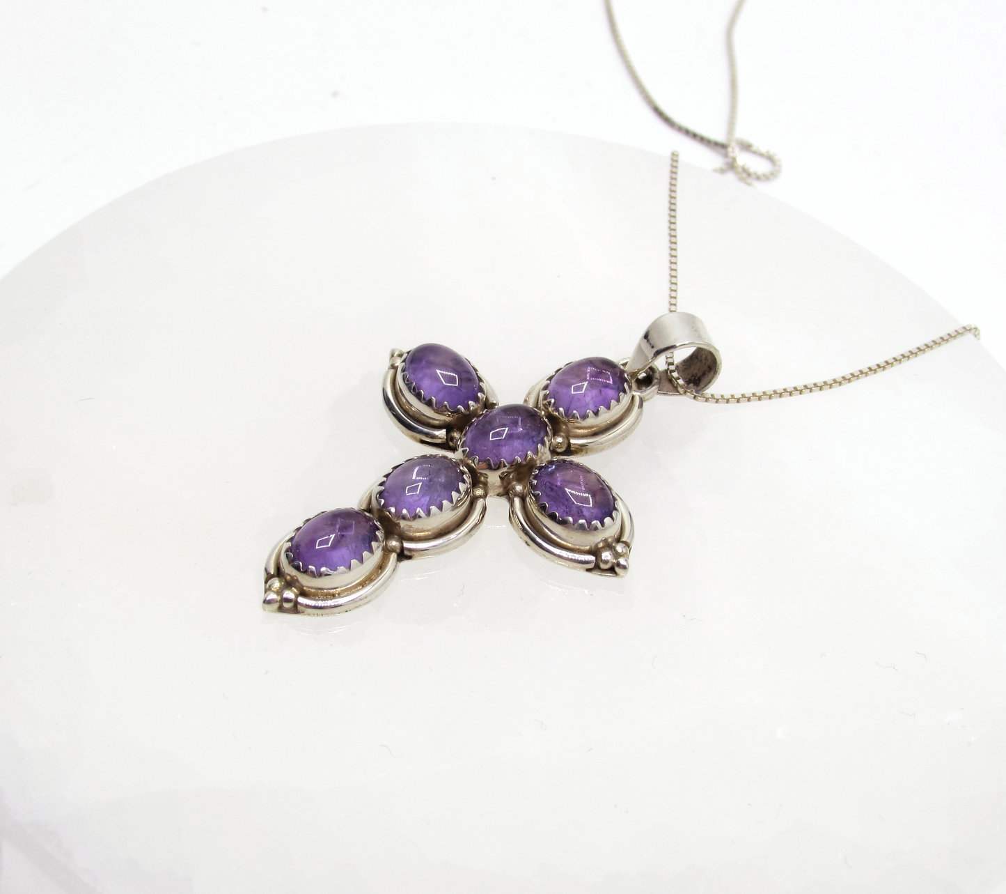 Royal Crystal Cross Necklace .925