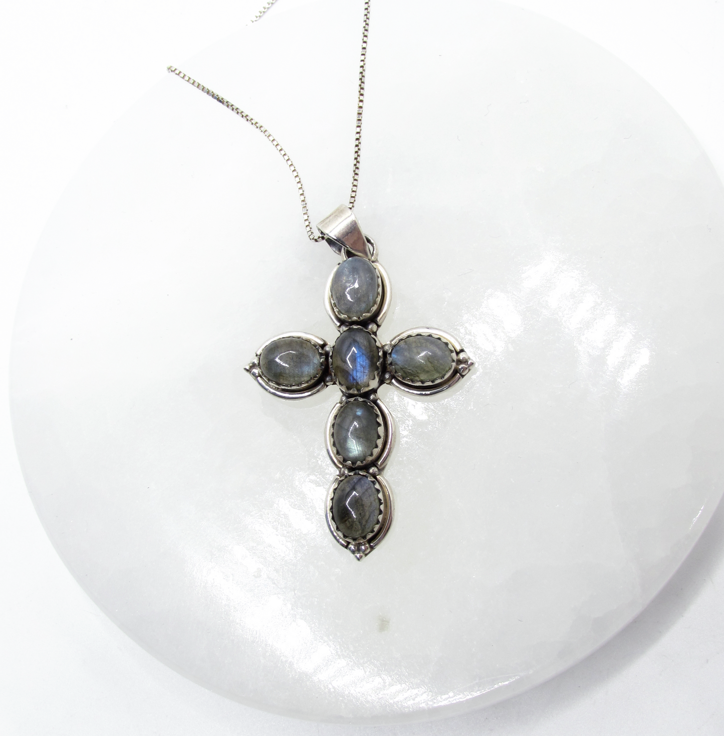 Royal Crystal Cross Necklace .925