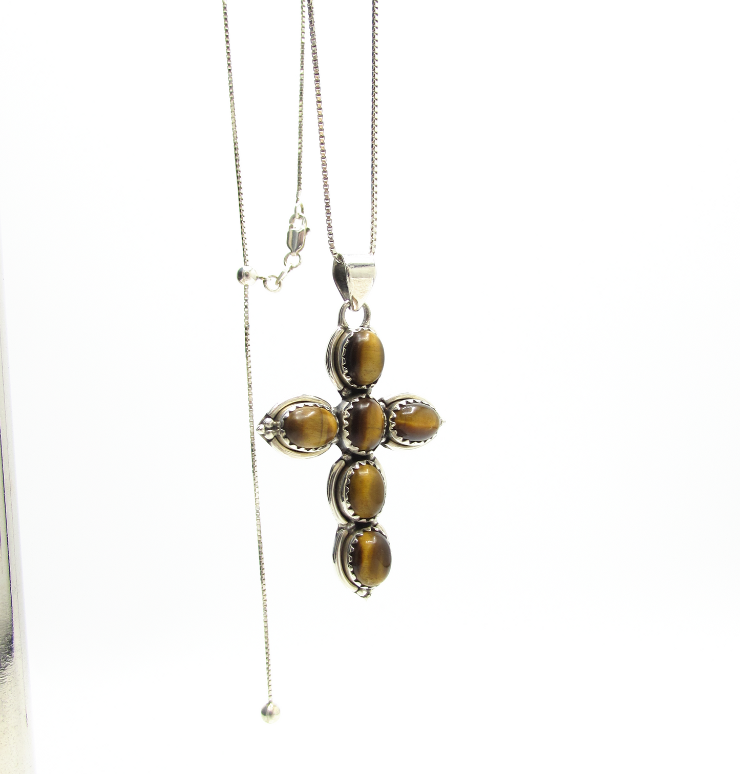 Royal Crystal Cross Necklace .925