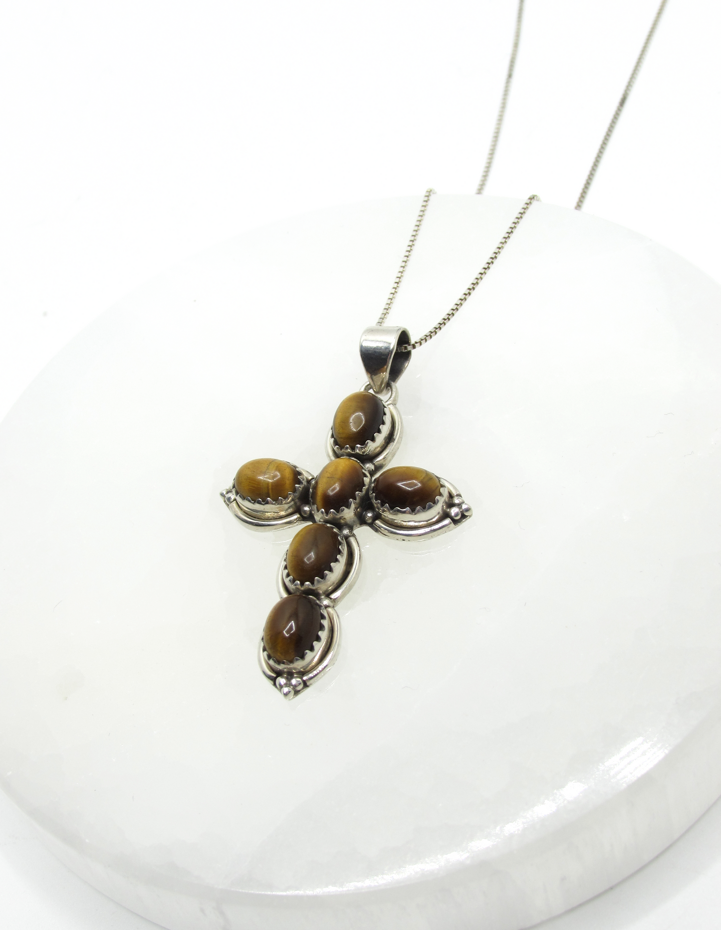 Royal Crystal Cross Necklace .925