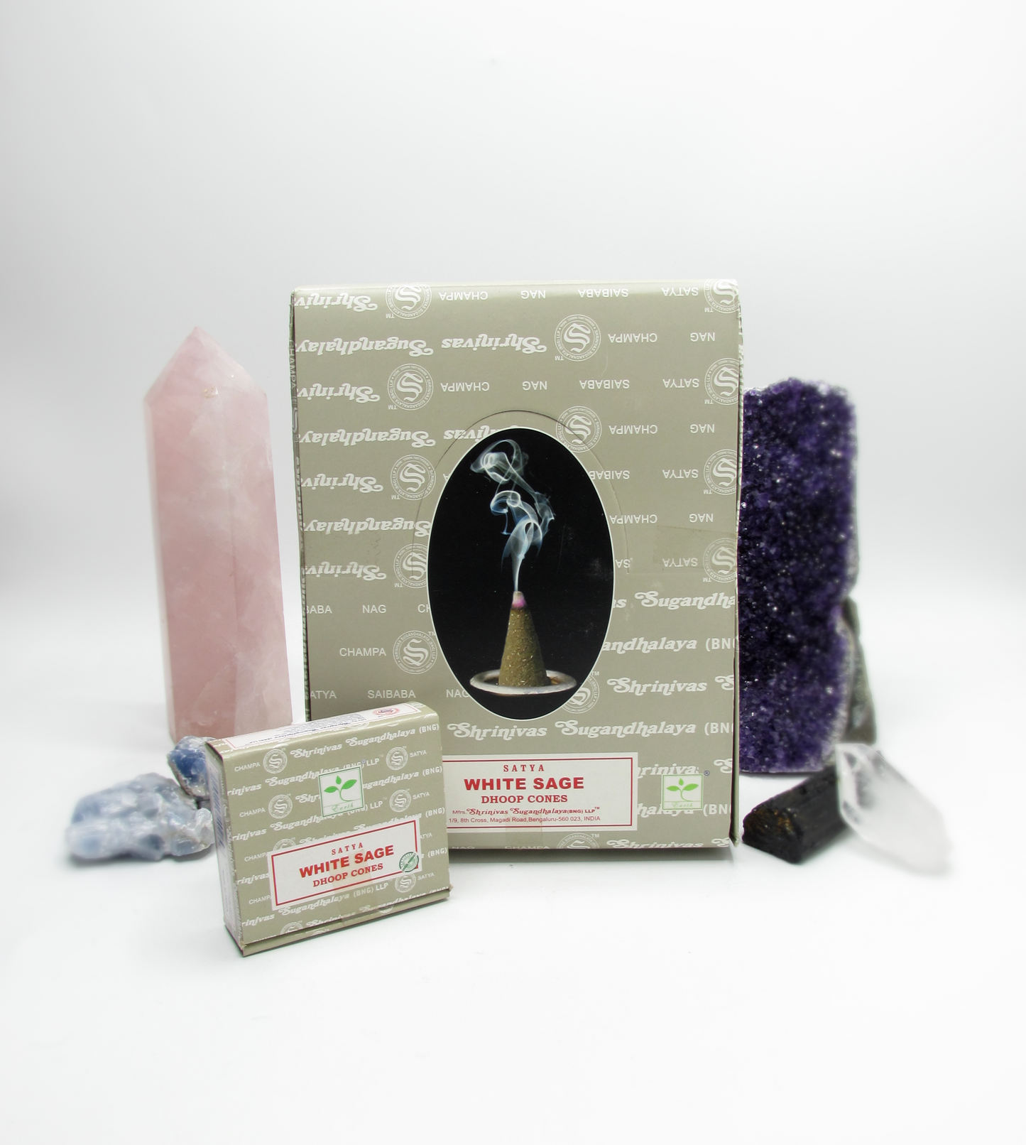 Satya White Sage Cone Burner