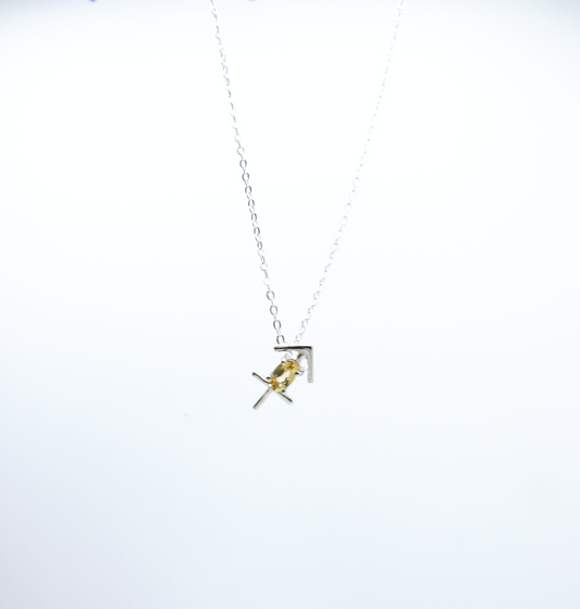 Sagittarius Zodiac Pendant - Citrine – Sterling Silver