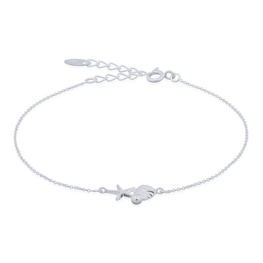 Shell Starfish Bracelet .925