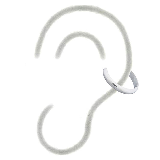 Rounded Silver Ear Cuff .925