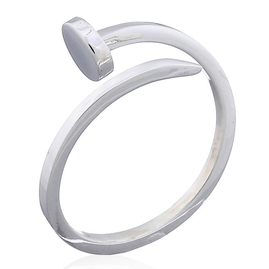 Wrapped Nail Ring .925