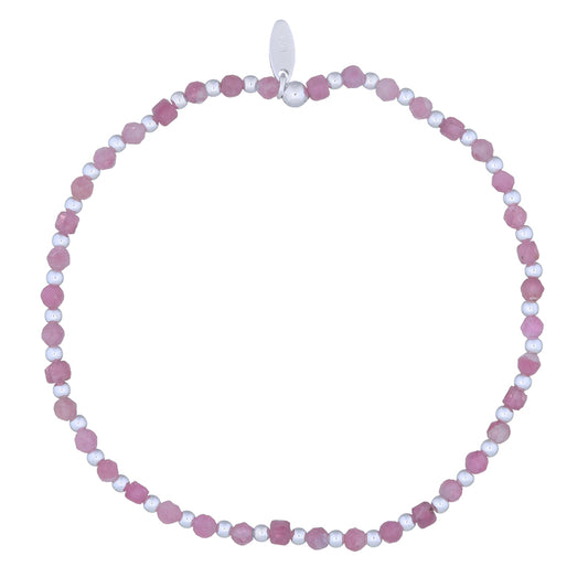 Pink Tourmaline Stretchy Bracelet