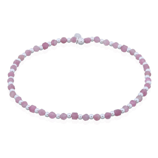 Pink Tourmaline Stretchy Bracelet