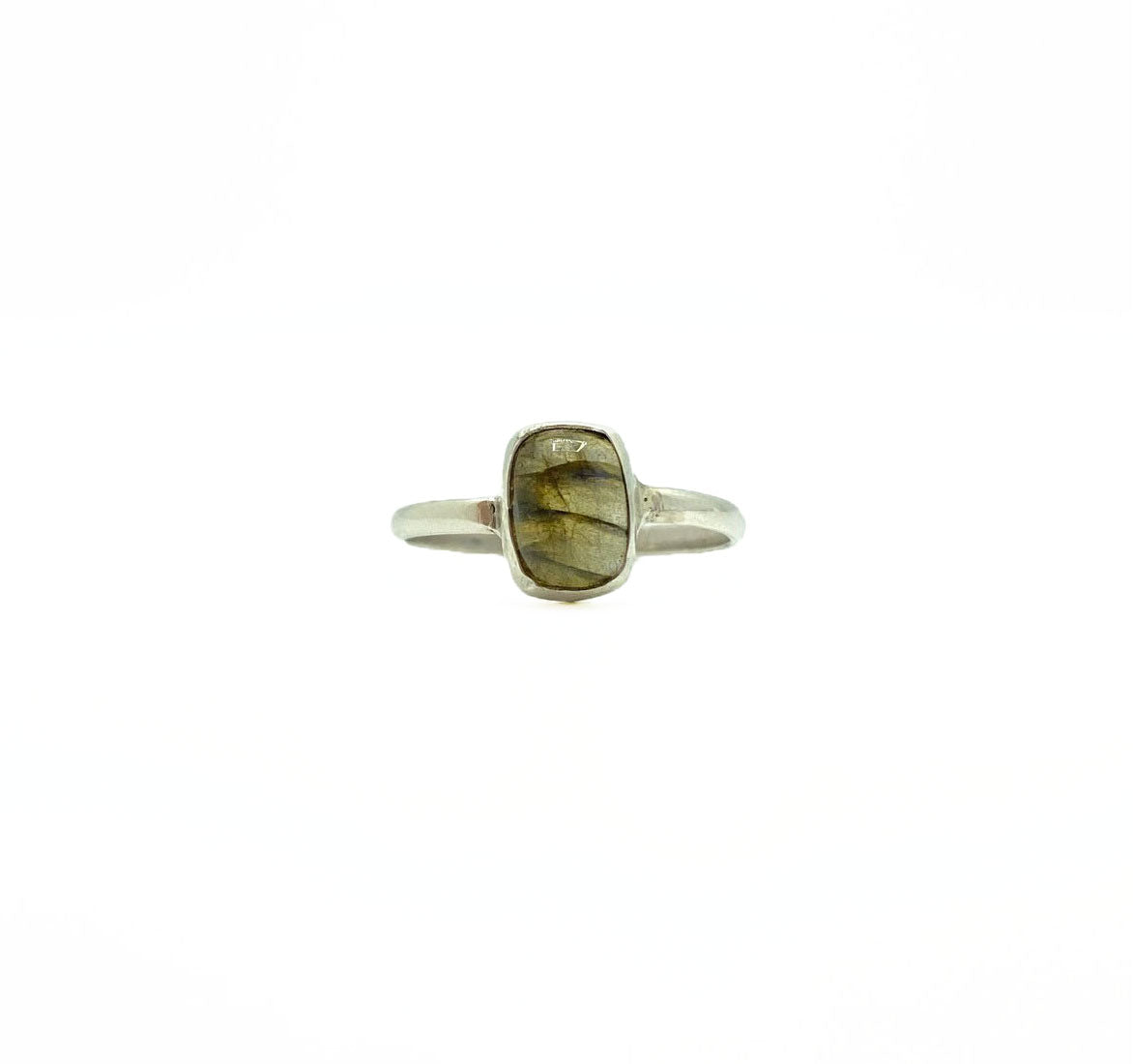 Labradorite Mini Square Ring .925