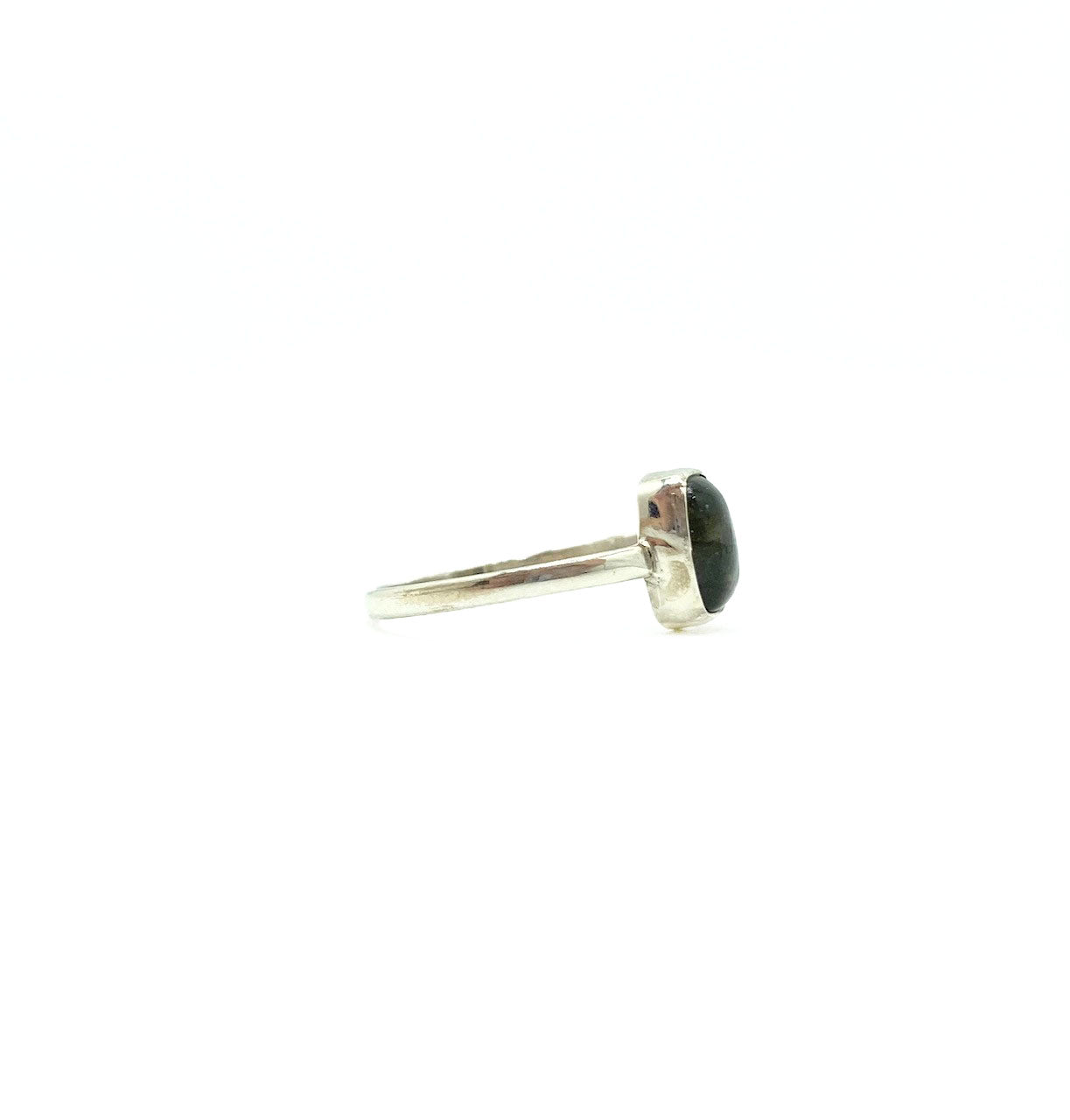 Labradorite Mini Square Ring .925