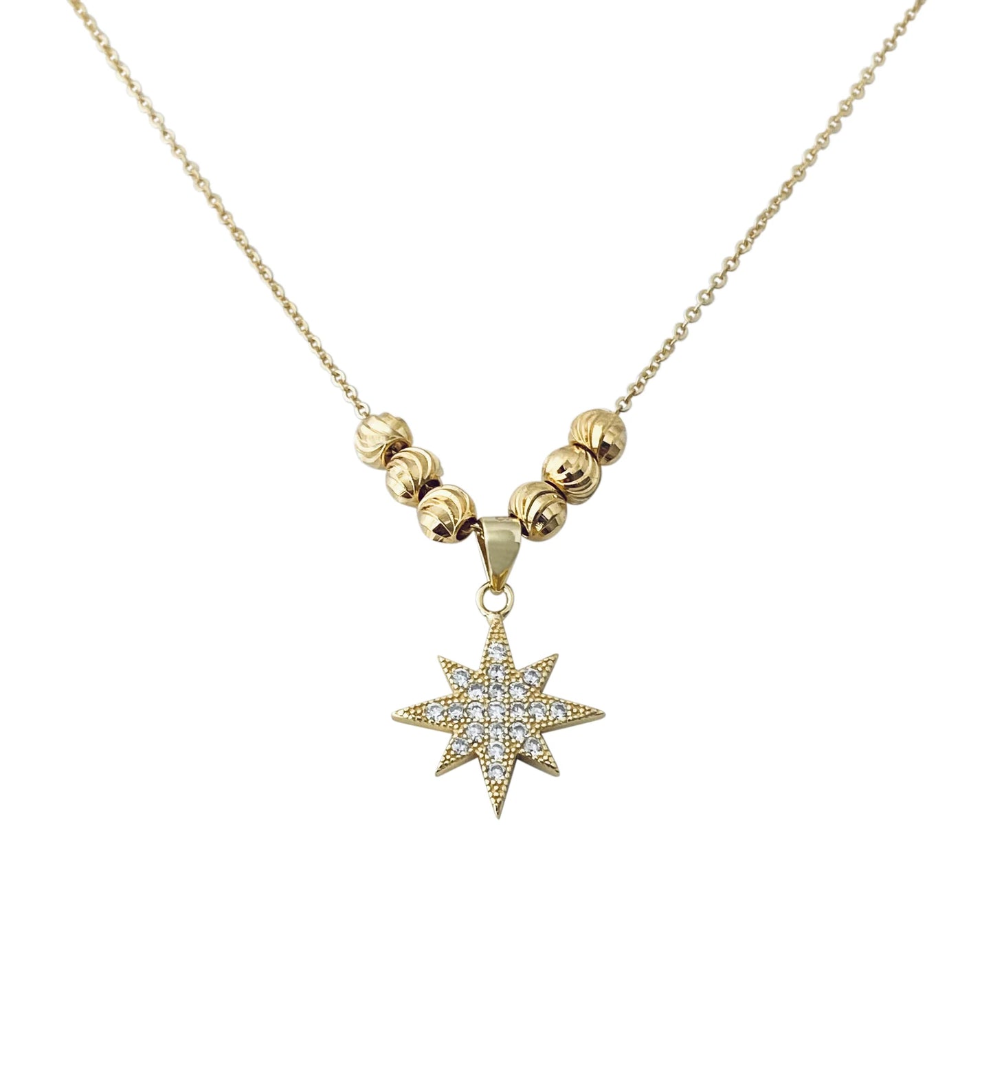 Starburst Necklace 14k GP
