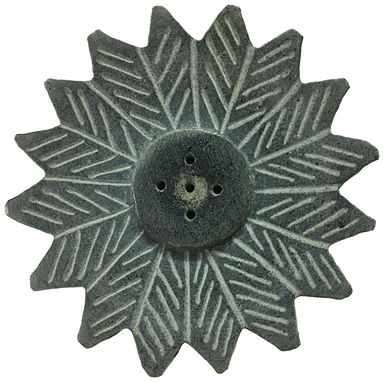 Stone Flower Incense Holder