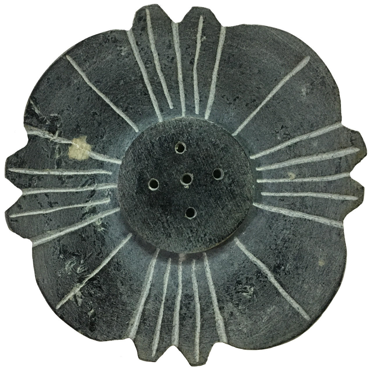Stone Flower Incense Holder