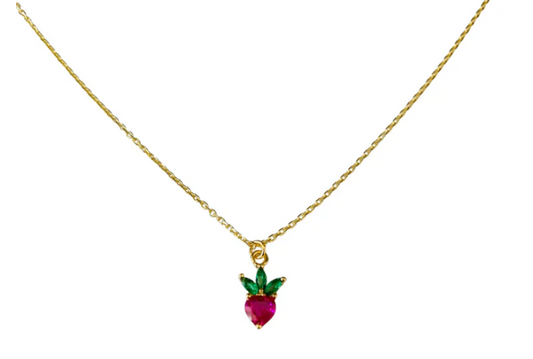 Strawberry Necklace 18k GP