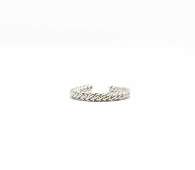 Swirl Band Toe Ring .925