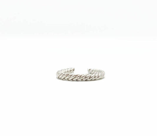 Swirl Band Toe Ring .925